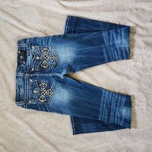 Miss Me Signature Straight Blue Size 33